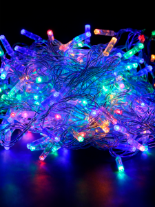 Огонек OG-LDG02 гирлянда LED Мультицвет (100 ламп, 220В)